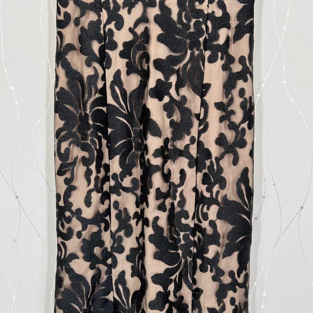 NWT Lovers + Friends Black Lace Beige Formal Gown $348 - Picture 11 of 15